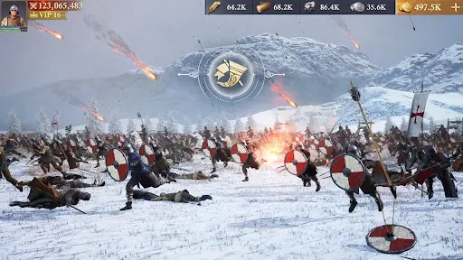 Gameplay screenshot 1 from Frost & Flame: King of Avalon - Strategy game